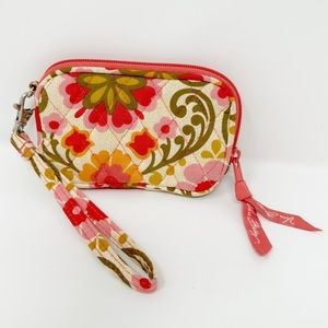 VERA BRADLEY WRISTLET‎ WITH STRAP FOLKLORIC PINK